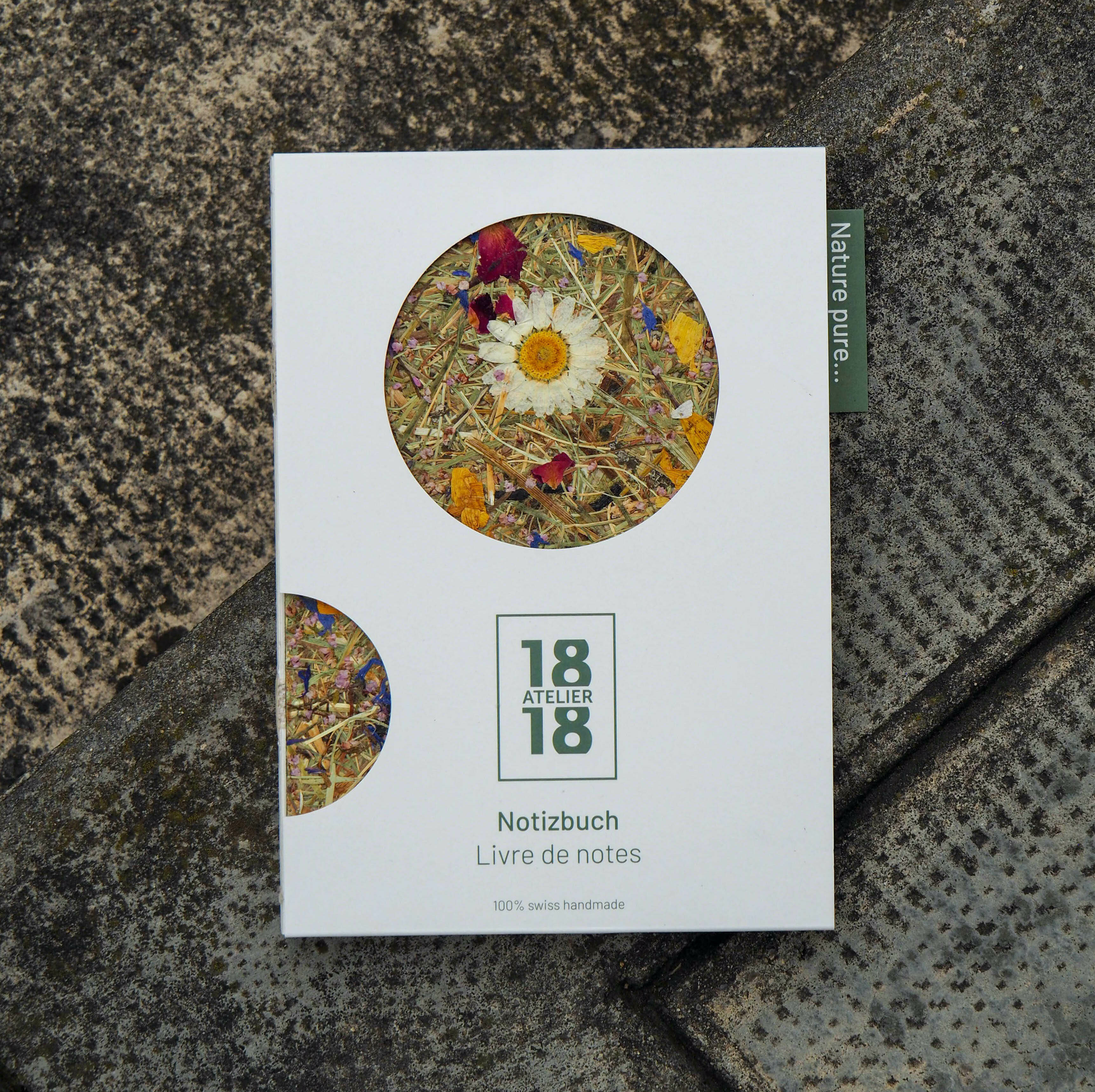 Notizbuch A5 / Bergwiese mit Margerite 04