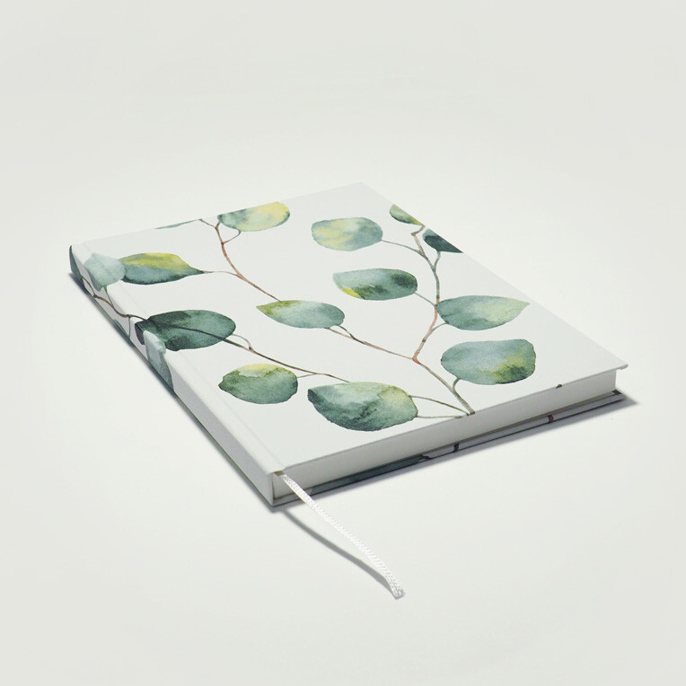 Notizbuch A5 / Blätter green 02