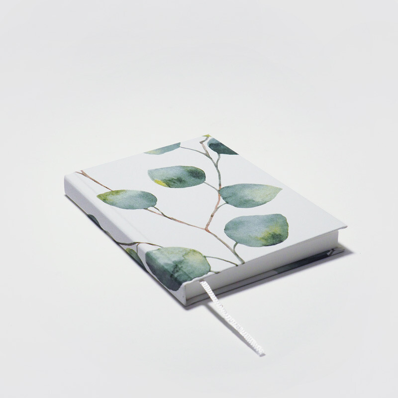 Notizbuch A6 / Blätter green 02