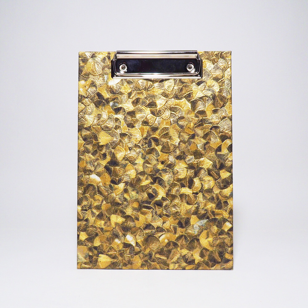 Klemmbrett A5 / Glööckler Plume gold 02