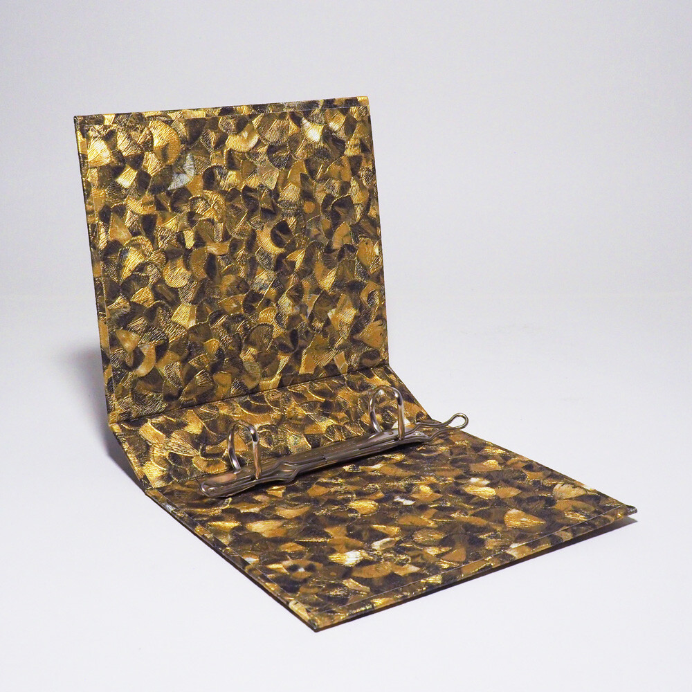 Ringordner A6 / Glööckler Plume gold 02