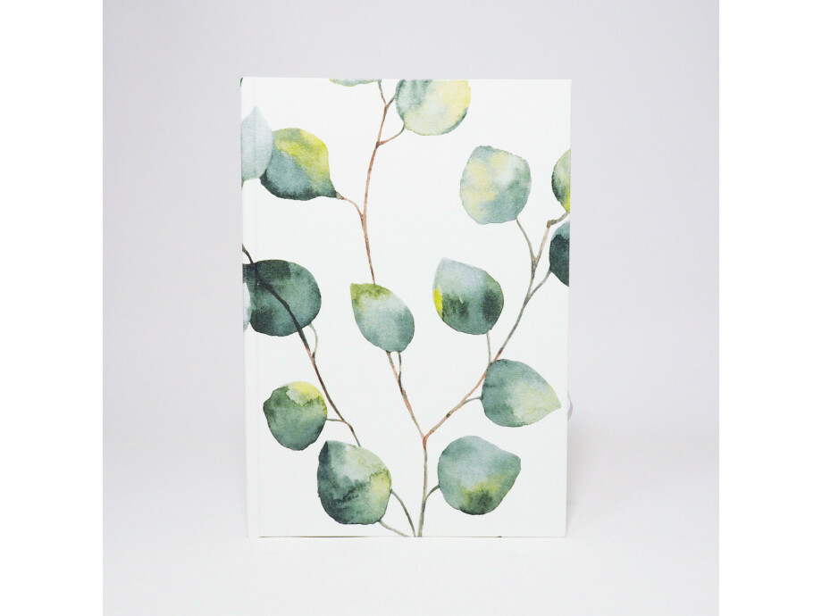 Notizbuch A5 / Blätter green 01