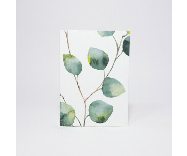 Notizbuch A6 / Blätter green 01