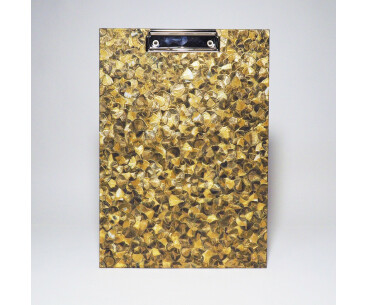 Klemmbrett A4 / Glööckler Plume gold 01