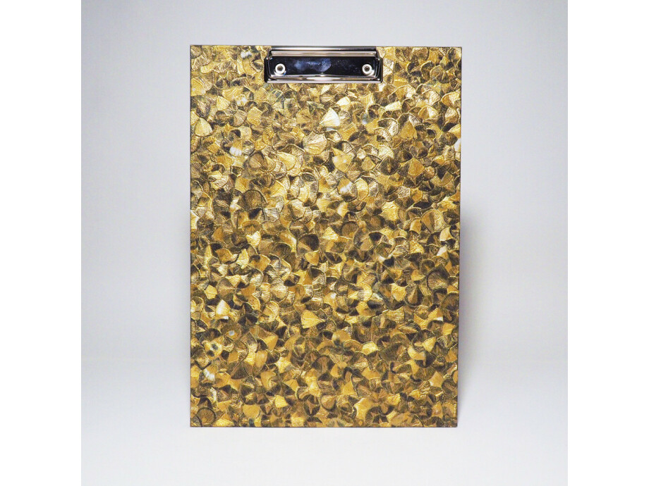 Klemmbrett A4 / Glööckler Plume gold 01