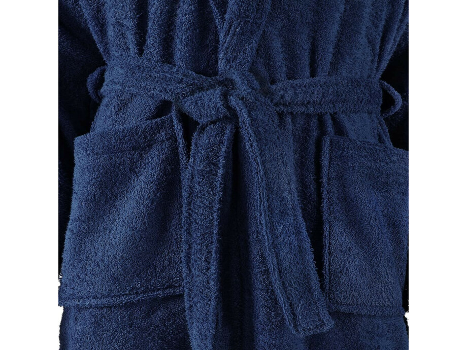 bademantel damen frottee blau